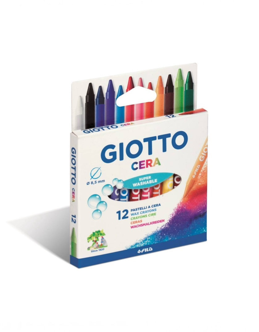 Giotto - Pastelli a Cera Astuccio da 12 - 24 colori